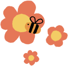 bee-flower-orange